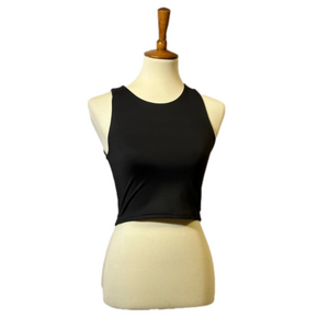 NWOT black crop top